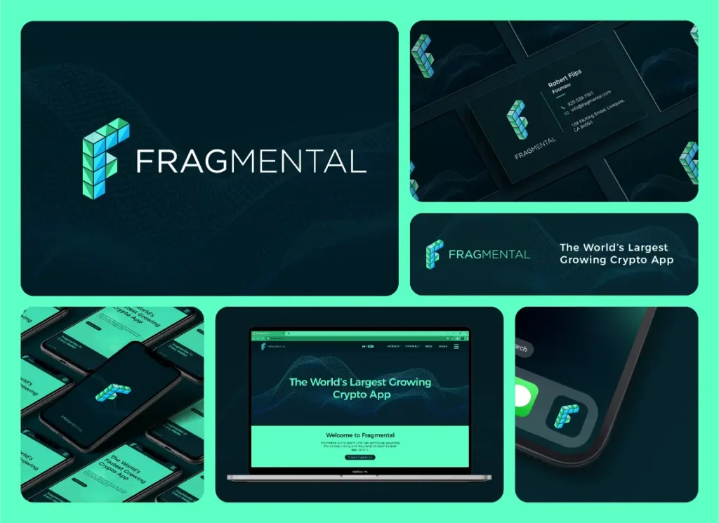 Fragmental logo and branding design